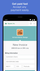 اسکرین شات 1 برنامه Square Invoices