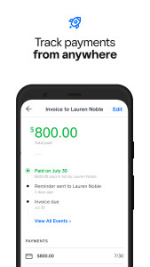 اسکرین شات 6 برنامه Square Invoices: Invoice Maker