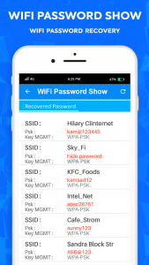 اسکرین شات برنامه Wifi Password Show Master key 5