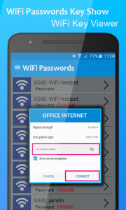 اسکرین شات 7 برنامه Wifi Password Key Show Connect