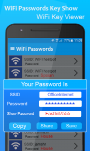 اسکرین شات 5 برنامه Wifi Password Key Show Connect
