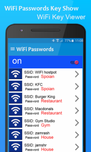 اسکرین شات برنامه Wifi Password Key Show Connect 1
