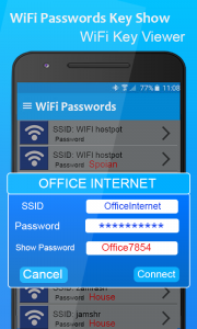 اسکرین شات 3 برنامه Wifi Password Key Show Connect