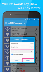 اسکرین شات برنامه Wifi Password Key Show Connect 7
