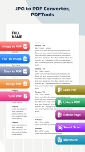 اسکرین شات 1 برنامه JPG to PDF Converter, PDFTools