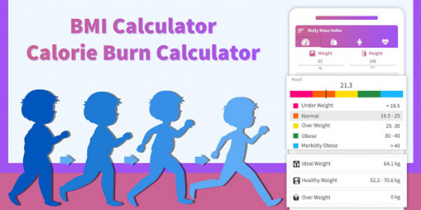 اسکرین شات برنامه BMI Calculator – Calorie Burn Calculator 1