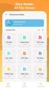 اسکرین شات 2 برنامه Docs Reader - All File Viewer