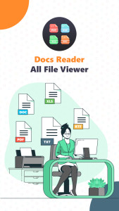 اسکرین شات 1 برنامه Docs Reader - All File Viewer
