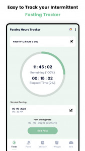 اسکرین شات 2 برنامه Intermittent Fasting Tracker