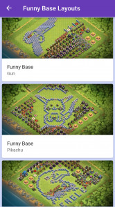 اسکرین شات برنامه COC Base Layouts Design links 6