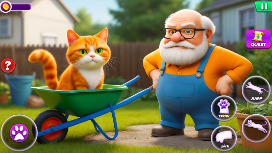 اسکرین شات 3 بازی Bad Cat Simulator: Angry Gran