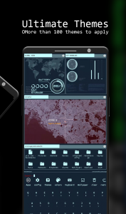 اسکرین شات برنامه Aris Launcher, Hacker Style UI 3