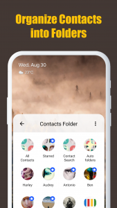 اسکرین شات برنامه Contacts Folder 1