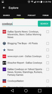 اسکرین شات برنامه Cowboys News Feed SS 5