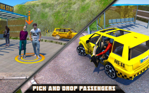 اسکرین شات برنامه Offroad Taxi Car Driving 2019: Driving Games Free 5