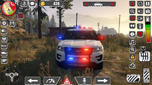 اسکرین شات برنامه Police Car Spooky Parking 3d 1