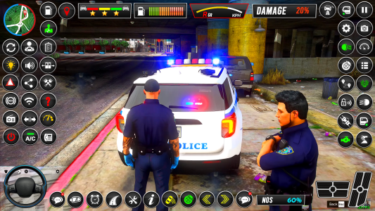اسکرین شات 3 بازی US Police Car Parking Games 3D
