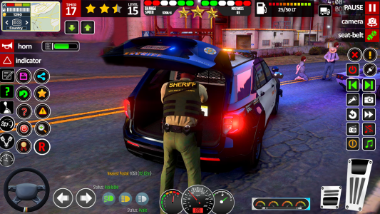 اسکرین شات 2 بازی US Police Car Parking Games 3D