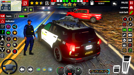 اسکرین شات 1 بازی US Police Car Parking Games 3D