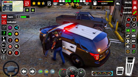 اسکرین شات برنامه US Police Car Games 3D 5