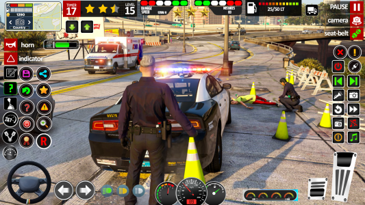 اسکرین شات برنامه US Police Car Games 3D 6