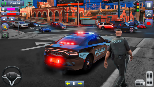 اسکرین شات 5 برنامه US Police Car Games 3D