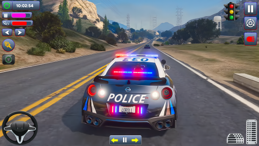 اسکرین شات 1 برنامه US Police Car Games 3D