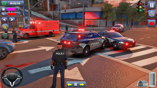 اسکرین شات 7 برنامه US Police Car Games 3D
