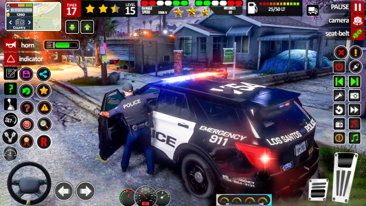 اسکرین شات 1 برنامه US Police Car Games 3D