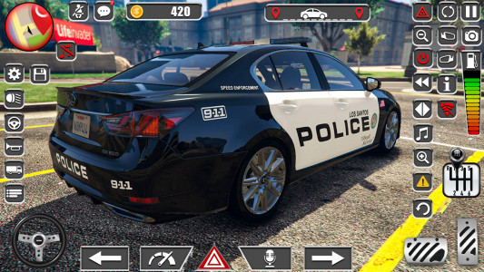 اسکرین شات برنامه US Police Car Games 3D 1
