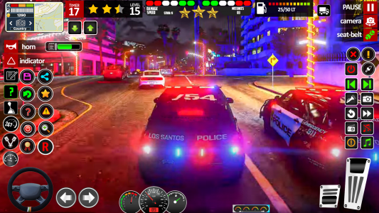اسکرین شات برنامه US Police Car Games 3D 4