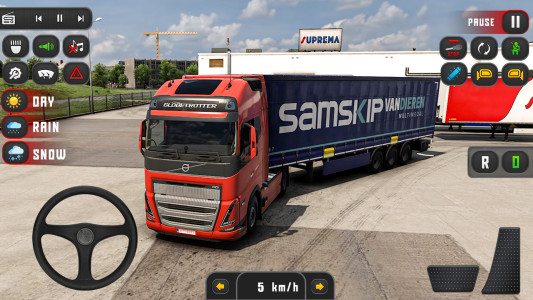 اسکرین شات 2 بازی City Truck Driving Game Sim 3D
