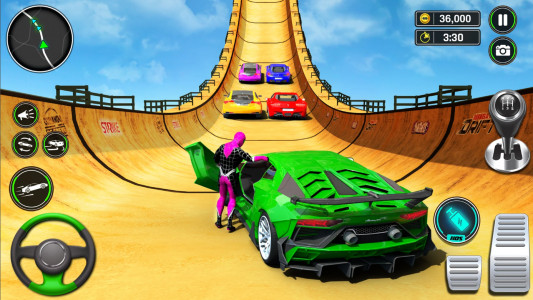 اسکرین شات بازی Superhero Car Games: Car Stunt 1