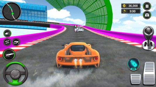 اسکرین شات 5 بازی Superhero Car Ramp Stunt Games