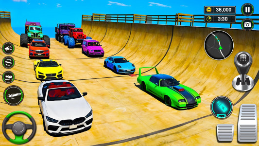 اسکرین شات 3 بازی Superhero Car Ramp Stunt Games