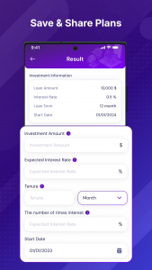 اسکرین شات 3 برنامه PayPlan: EMI Loan Calculator