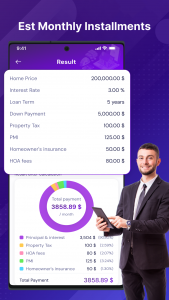 اسکرین شات 4 برنامه PayPlan: EMI Loan Calculator