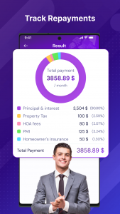 اسکرین شات 2 برنامه PayPlan: EMI Loan Calculator