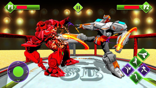 اسکرین شات برنامه Robot Ring Battle Fighting Arena 2019 1