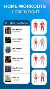 اسکرین شات برنامه 30 Day Home Workouts 5