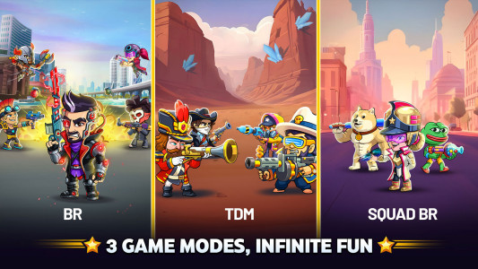 اسکرین شات 2 بازی Battle Stars: 4v4 TDM & BR