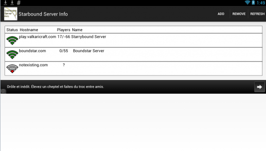 اسکرین شات 2 برنامه Starbound Server Info