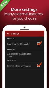 اسکرین شات 2 برنامه All Call Recorder