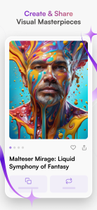 اسکرین شات 1 برنامه starryai - AI Art Generator