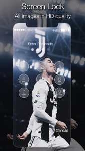 اسکرین شات برنامه Cristiano Ronaldo Lock Screen Juventus 2