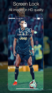 اسکرین شات برنامه Cristiano Ronaldo Lock Screen Juventus 8