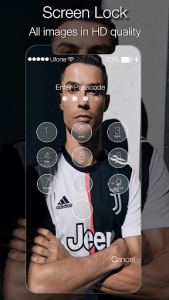 اسکرین شات برنامه Cristiano Ronaldo Lock Screen Juventus 1