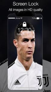 اسکرین شات برنامه Cristiano Ronaldo Lock Screen Juventus 4