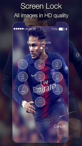 اسکرین شات برنامه Screen Lock For Neymar Junior 1