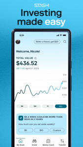 اسکرین شات برنامه Stash: Investing made easy 1